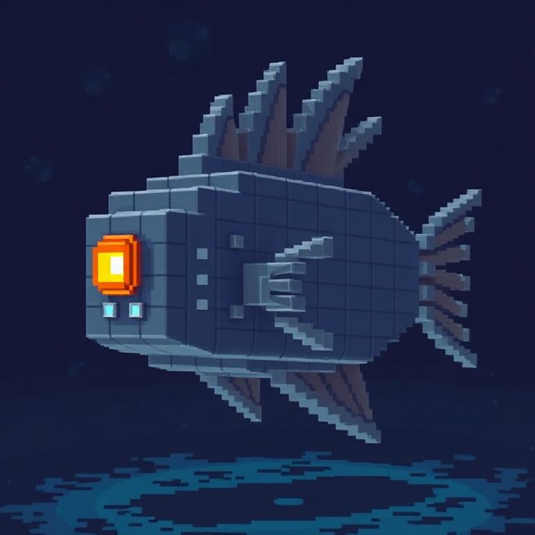 Pixel art of the ELDER GUARDIAN boss