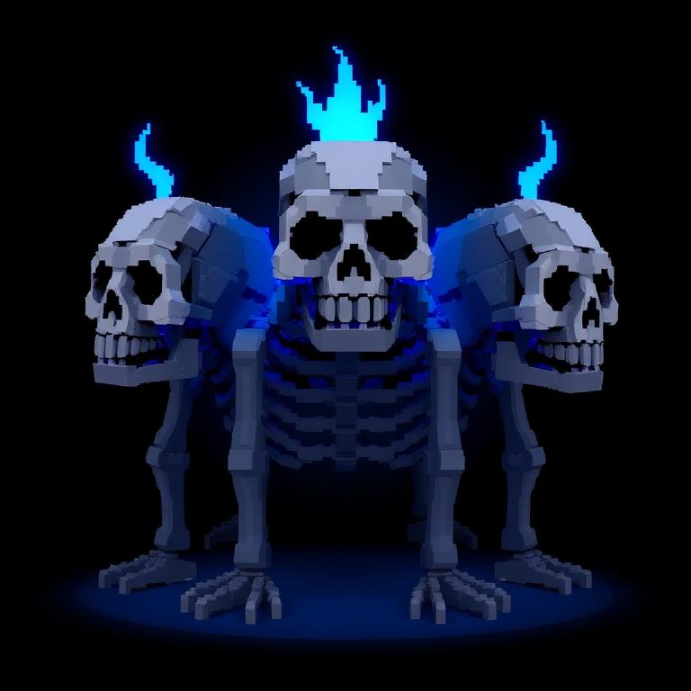 Pixel art of the WITHER boss
